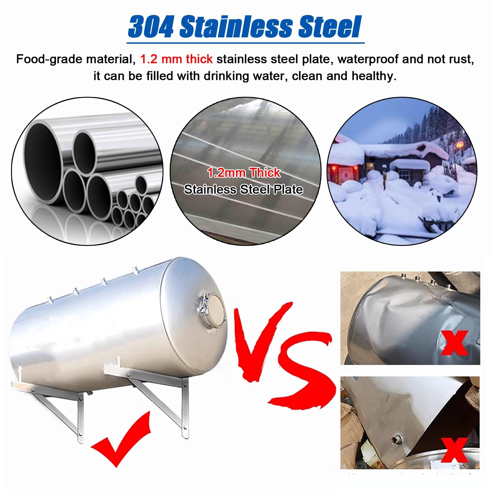 Amazon.com: Wall Mounted Well Water Pressure Tank, 20 26 30 40 60